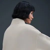 Nike Sportswear Phoenix Fleece женская оверсайз 1/4-Zip Long свитшот цвет коричневый