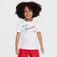 Nike Toddler синийprint футболка цвет белый