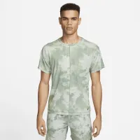 Nike Dri-FIT мужские Allover Print Short-Sleeve Yoga Top цвет серый