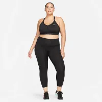 Nike Indy женская Light-Support Padded V-Neck Sports Bra (большие размеры) цвет черный