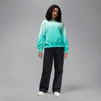 Nike Jordan Flight Fleece женская French Terry Crew-Neck свитшот цвет зеленый
