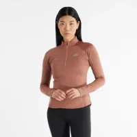 Кофта/футболка New Balance WT43200SWA - коричневая