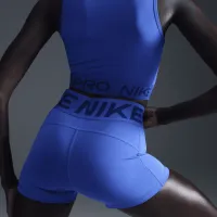 Nike Pro жіноча Dri-FIT Cropped Tank Top блакитний