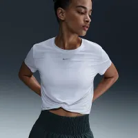 Nike One Classic Twist жіноча Dri-FIT Short-Sleeve Top колір білий