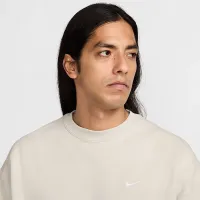 Nike Solo Swoosh мужские Fleece Crew цвет серый