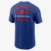 Philadelphia Phillies 2-Hit мужские Nike MLB футболка синий