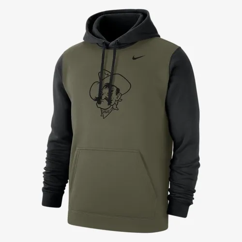 Oklahoma State Olive Pack чоловічі Nike College Толстовка з капюшоном колір коричневий