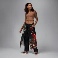 Nike Air Jordan жіноча Printed спідниця колір чорний