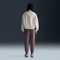 Nike 24.7 ImpossiblySoft жіноча Dri-FIT оверсайз 1/2-Zip Top колір коричневий