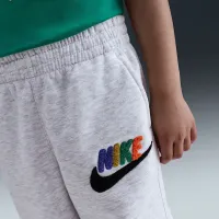 Nike Club Little дитячі Chenille Joggers колір коричневий