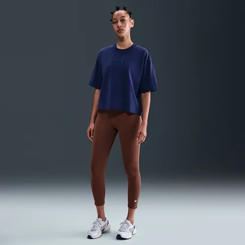 Nike Sportswear Classic женская С высокой Талией 7/8 лосины цвет коричневый