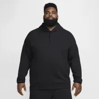 Nike Primary Fleece мужские Dri-FIT UV Pullover Performance Толстовка с капюшоном цвет черный