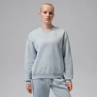 Nike Jordan Brooklyn Fleece женская Crew-Neck свитшот синий