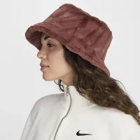 Nike Apex Faux Fur Bucket Hat колір коричневий