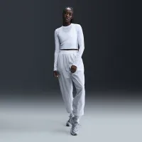 Nike Sportswear Chill Knit женская Slim Long-Sleeve Cropped Top цвет белый