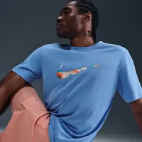 Nike чоловічі Dri-FIT Fitness футболка блакитний