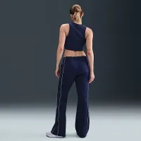 Nike Sportswear Chill Knit женская Tight Cropped Mini-Rib Tank Top синий