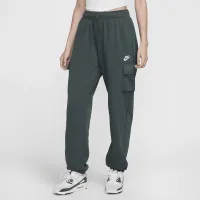 Nike Sportswear Club Fleece женская Mid-Rise оверсайз Cargo Sweatpants цвет зеленый
