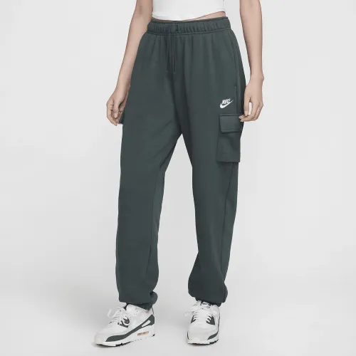 Nike Sportswear Club Fleece женская Mid-Rise оверсайз Cargo Sweatpants цвет зеленый