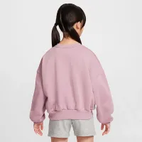 Nike Sportswear Club Fleece Girls' Boxy Crew-Neck свитшот цвет фиолетовый