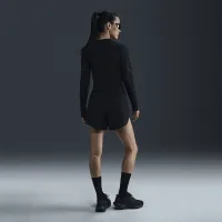 Nike Running Division жіноча Long-Sleeve Running Top колір чорний