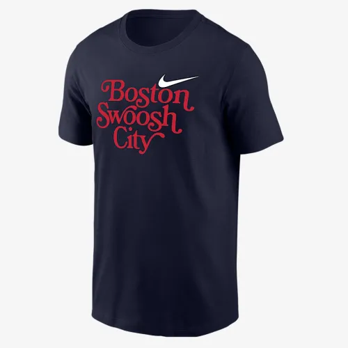 Nike Swoosh Cities мужские Boston Short-Sleeve футболка синий