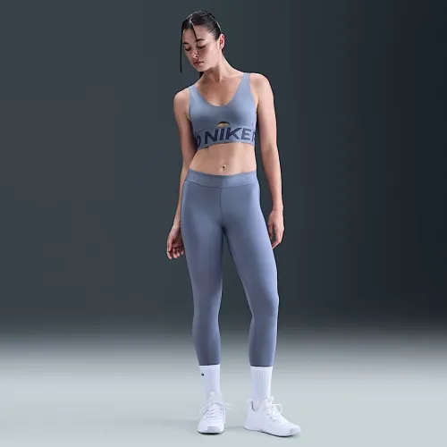 Nike Pro жіноча Mid-Rise Full-Length лосіни блакитний
