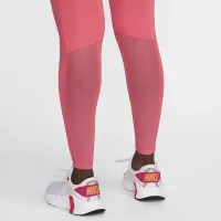 Nike Pro женская Mid-Rise Mesh-Paneled лосины Pink