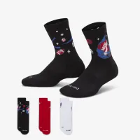Nike Dri-FIT Little детские Boxy Crew носки (3 пары) многоцветный