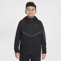 Nike Sportswear Tech Fleece Big дитячі Full-Zip Толстовка з капюшоном (Extended Size) колір чорний
