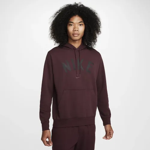 Nike Swoosh мужские Dri-FIT French Terry Pullover Fitness Толстовка с капюшоном цвет красный