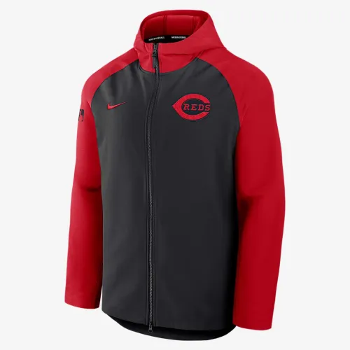 Cincinnati колір червонийs Authentic Collection Men’s Nike Therma MLB Full-Zip Куртка колір чорний
