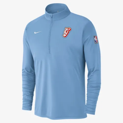 Memphis Grizzlies City Edition чоловічі Nike Dri-FIT NBA 1/2-Zip Long-Sleeve Top блакитний
