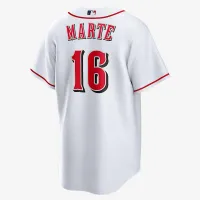 Noelvi Marte Cincinnati цвет красныйs мужские Nike MLB Replica Jersey цвет белый