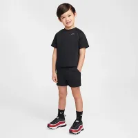 Nike Tech Fleece Toddler Tee and шорты набор цвет черный