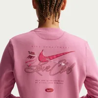 Nike Sportswear Club Fleece женская Crew-Neck свитшот Pink