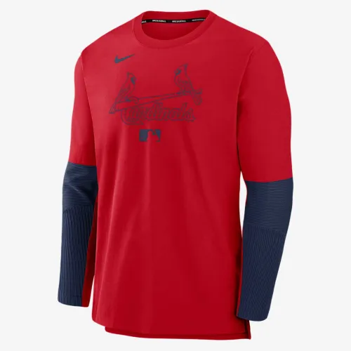 St. Louis Cardinals Authentic Collection Player чоловічі Nike Dri-FIT MLB Pullover світшот колір червоний