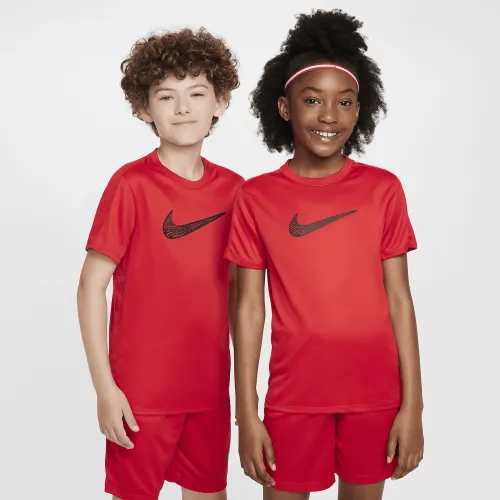 Nike Trophy23 Big детские Dri-FIT Short-Sleeve Top цвет красный
