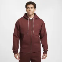Nike Solo Swoosh чоловічі Full-Zip Толстовка з капюшоном колір коричневий