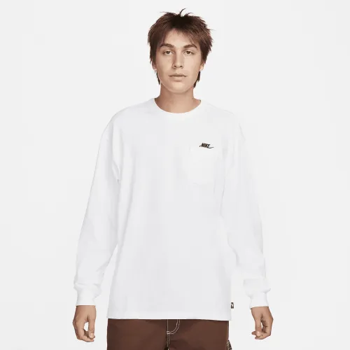 Nike Sportswear Premium Essentials чоловічі Long-Sleeve Pocket футболка колір білий