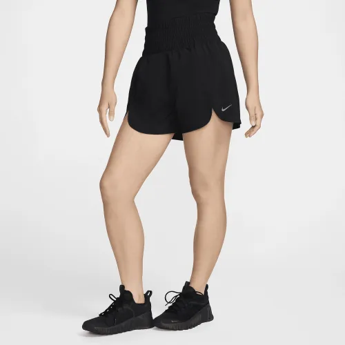 Nike One жіноча Dri-FIT Ultra З високою талією Brief-Lined шорти колір чорний