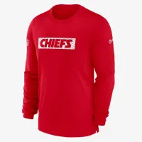 Kansas City Chiefs Sideline Player Team Issue Men’s Nike Dri-FIT Long-Sleeve Top цвет красный
