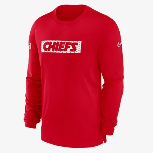 Kansas City Chiefs Sideline Player Team Issue Men’s Nike Dri-FIT Long-Sleeve Top колір червоний