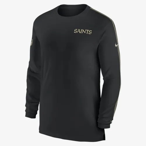 New Orleans Saints Sideline Coach мужские Nike Dri-FIT NFL Long-Sleeve Top цвет черный