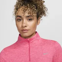 Nike Swift Element жіноча UV Protection 1/4-Zip Running Top Pink