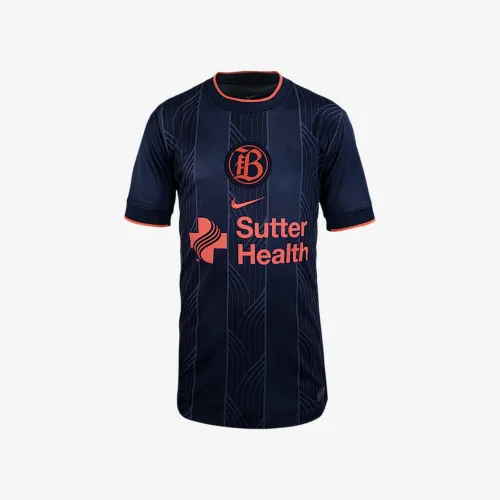 Bay FC 2025 Stadium Away Big детские Nike Dri-FIT NWSL Replica Jersey синий