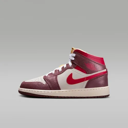 Nike Air Jordan 1 Mid SE Big дитячі Кросівки колір білий