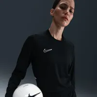 Nike Academy жіноча Dri-FIT Crew-Neck Long-Sleeve Soccer Top колір чорний