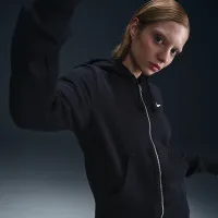 Nike Sportswear Phoenix Fleece женская Full-Zip Толстовка с капюшоном цвет черный