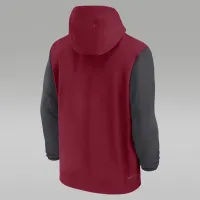 Oklahoma Sooners Sideline Pre-Game Player мужские Nike College 1/2-Zip Hooded Куртка цвет красный